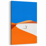 Minimalist Desert Landscape Oman Wall Art – Vibrant Middle Eastern Print