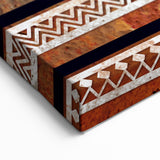 Omani Tribal Pattern Wall Art – Elegant Arabian Peninsula Canvas Print