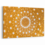 Golden Geometric Omani Ceiling Wall Art – Stunning Middle Eastern Decor