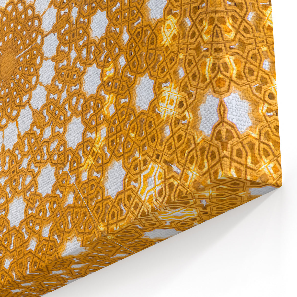 Golden Geometric Omani Ceiling Wall Art – Stunning Middle Eastern Decor