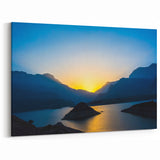 Sunset Over Omani Mountains Wall Art – Scenic Arabian Peninsula Print