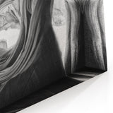 Arizona Desert Scenic Wall Decor - Antelope Canyon Black and White Art