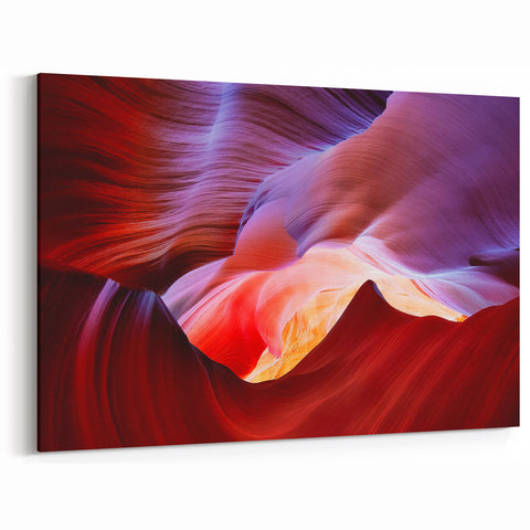 Colorful Antelope Canyon Wall Art - Arizona Desert Canyon Canvas Print