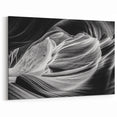 Black and White Antelope Canyon Art - Arizona Desert Scenic Wall Decor