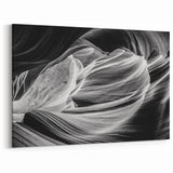 Black and White Antelope Canyon Art - Arizona Desert Scenic Wall Decor