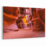 Arizona Red Rock Canyon Canvas Print - Antelope Canyon Desert Wall Art