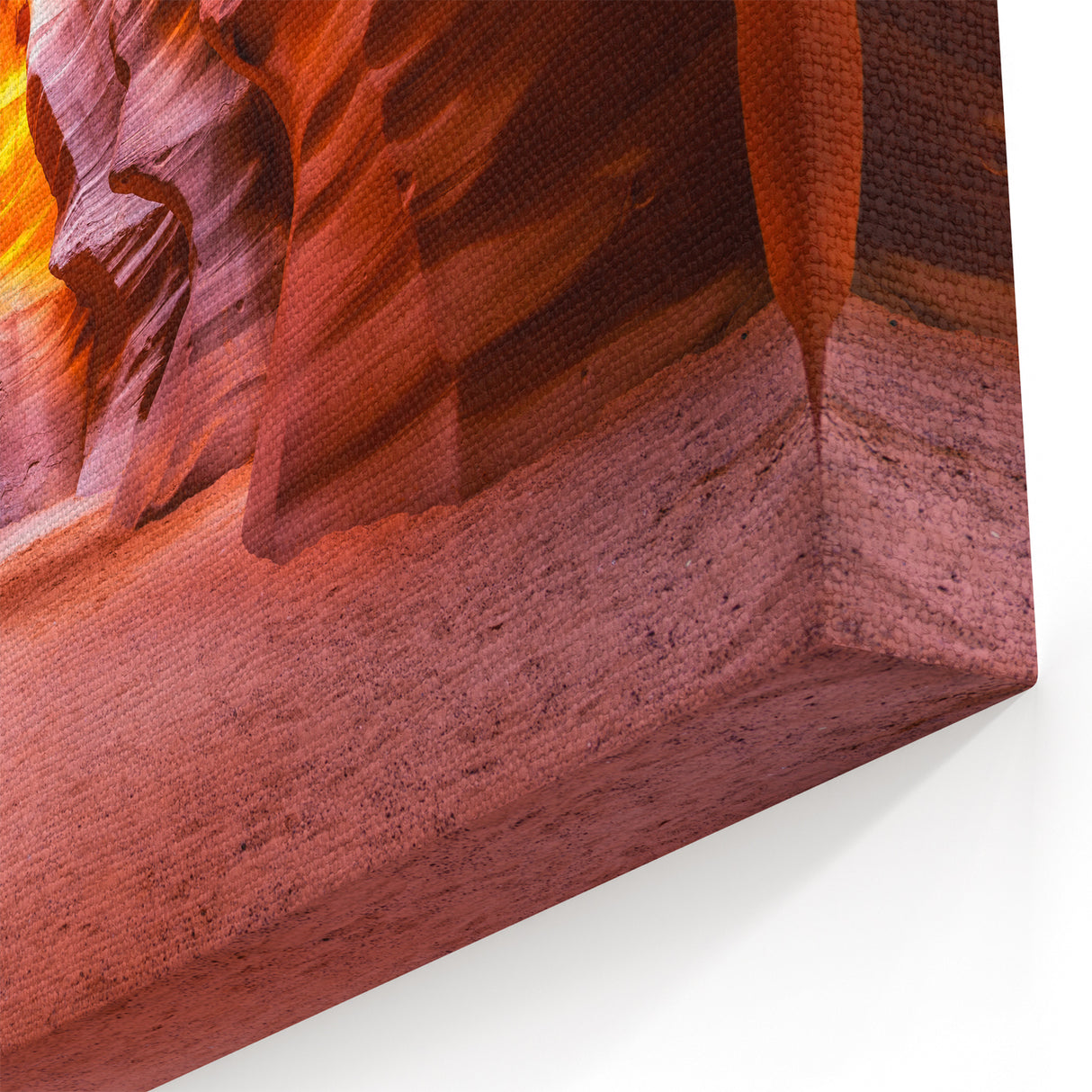 Arizona Red Rock Canyon Canvas Print - Antelope Canyon Desert Wall Art