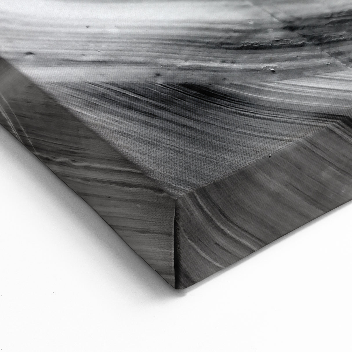 Black and White Antelope Canyon Wall Art - Arizona Desert Canyon Print