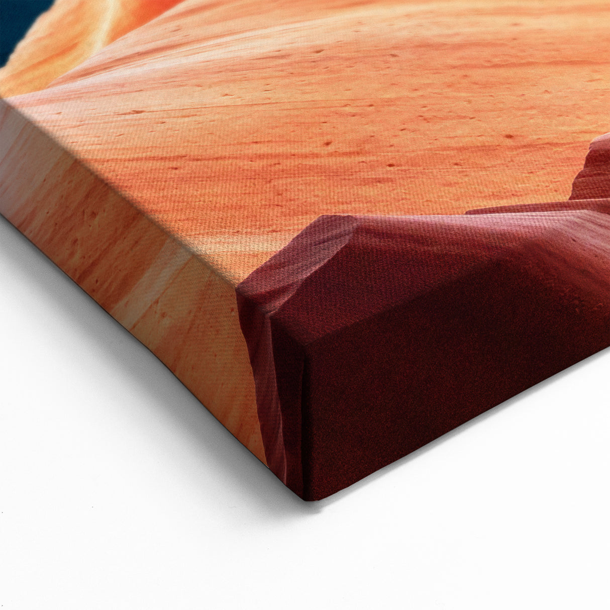 Antelope Canyon Wall Art - Moonlit Arizona Canyon with Red Rock Print
