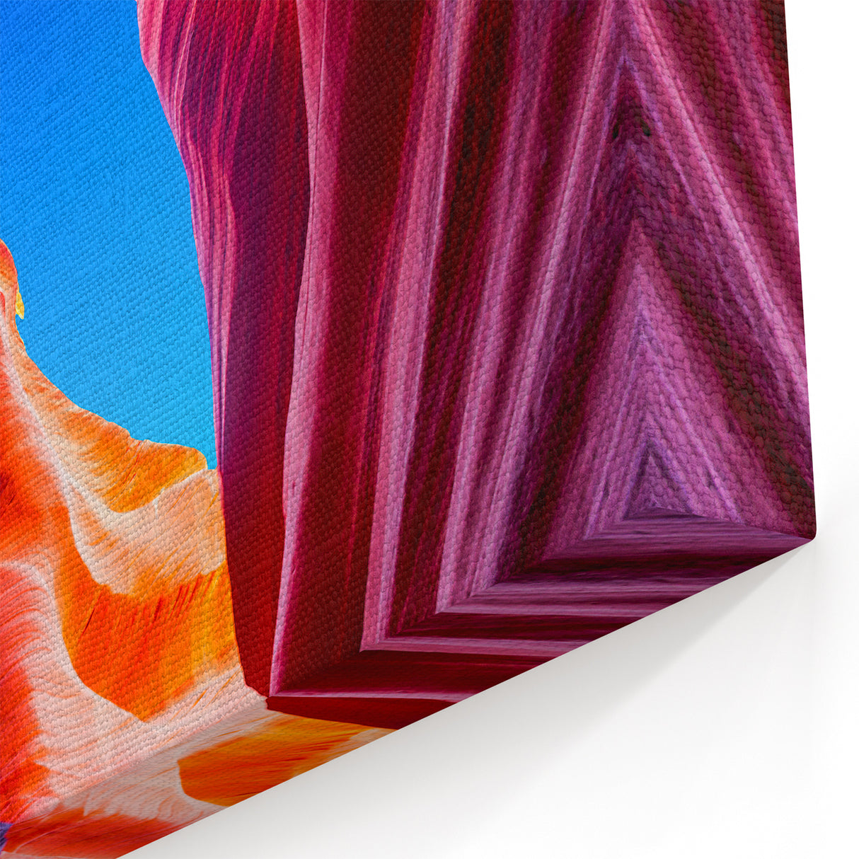 Vibrant Red Antelope Canyon Wall Art - Arizona Desert Canyon Print