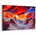 Majestic Antelope Canyon Wall Art - Red and Purple Arizona Canyon Print