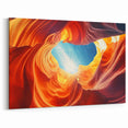 Sunlit Antelope Canyon Wall Art - Arizona Canyon with Vibrant Sky Print