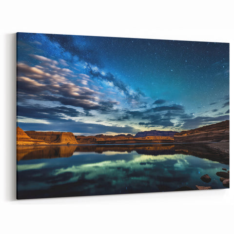 Milky Way Over Lake Powell – Arizona Scenic Canvas & Art Prints