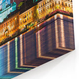 Helsinki Skyline Print - Finland Scenery Wall Art with Nordic Night Lights