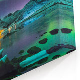 Finland Scenery Wall Art - Northern Lights Over Nordic Landscape Print