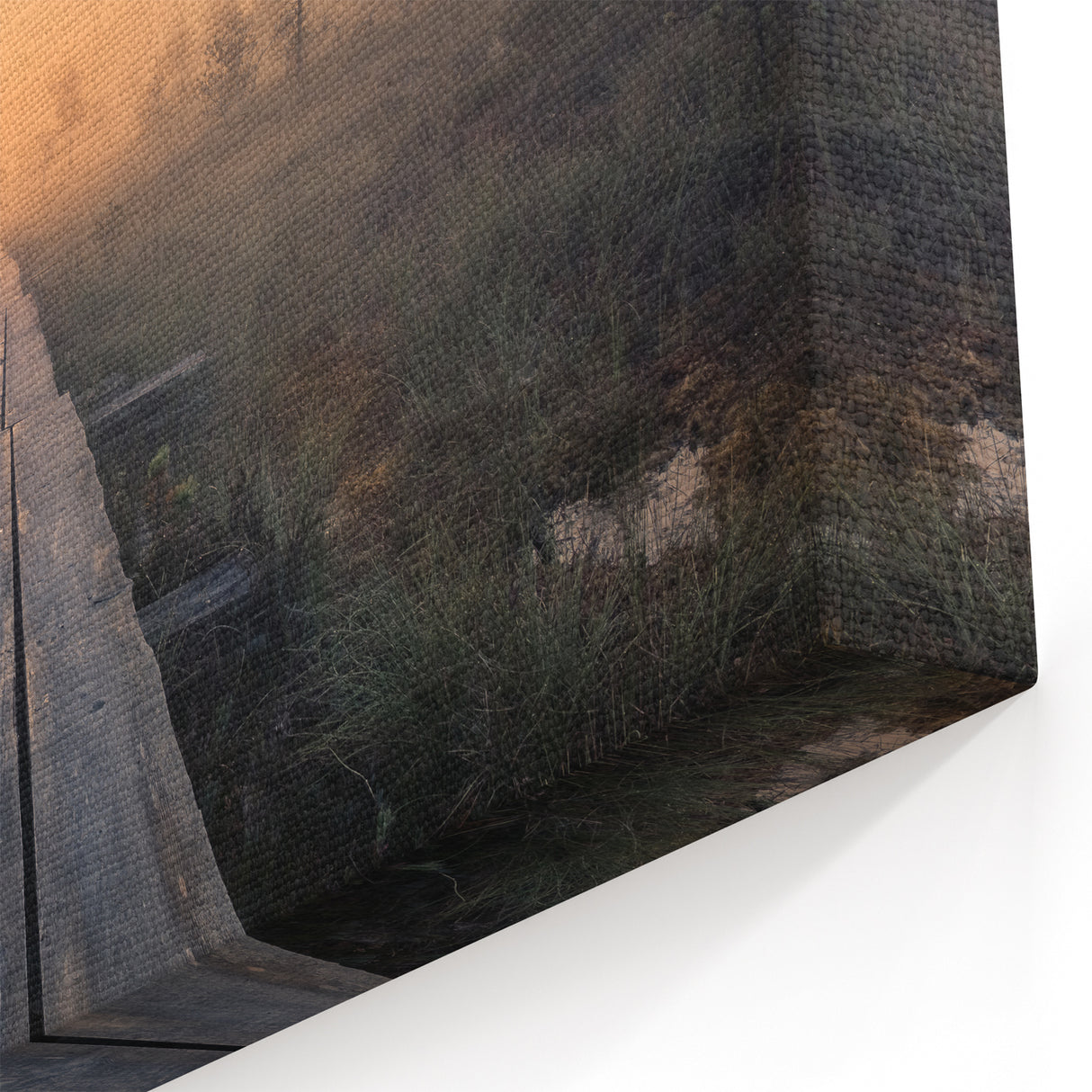 Scenic Finland Art - Misty Sunrise Over Nordic Nature Canvas Print