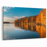 Finnish Nature Canvas - Stunning Autumn Lake in Finland Scenic Art