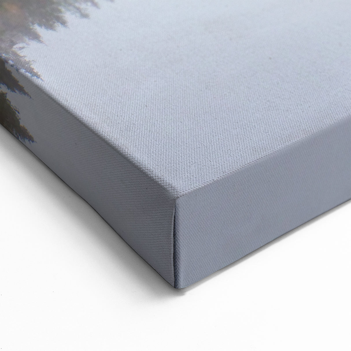 Scenic Finland Art - Misty Forest Reflection on Lake Finnish Nature Print