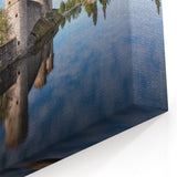 Europe Travel Poster - Olavinlinna Castle Reflection on Finnish Lake Print