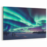 Northern Lights Artwork – Finland Scenery Wall Art of Aurora Borealis