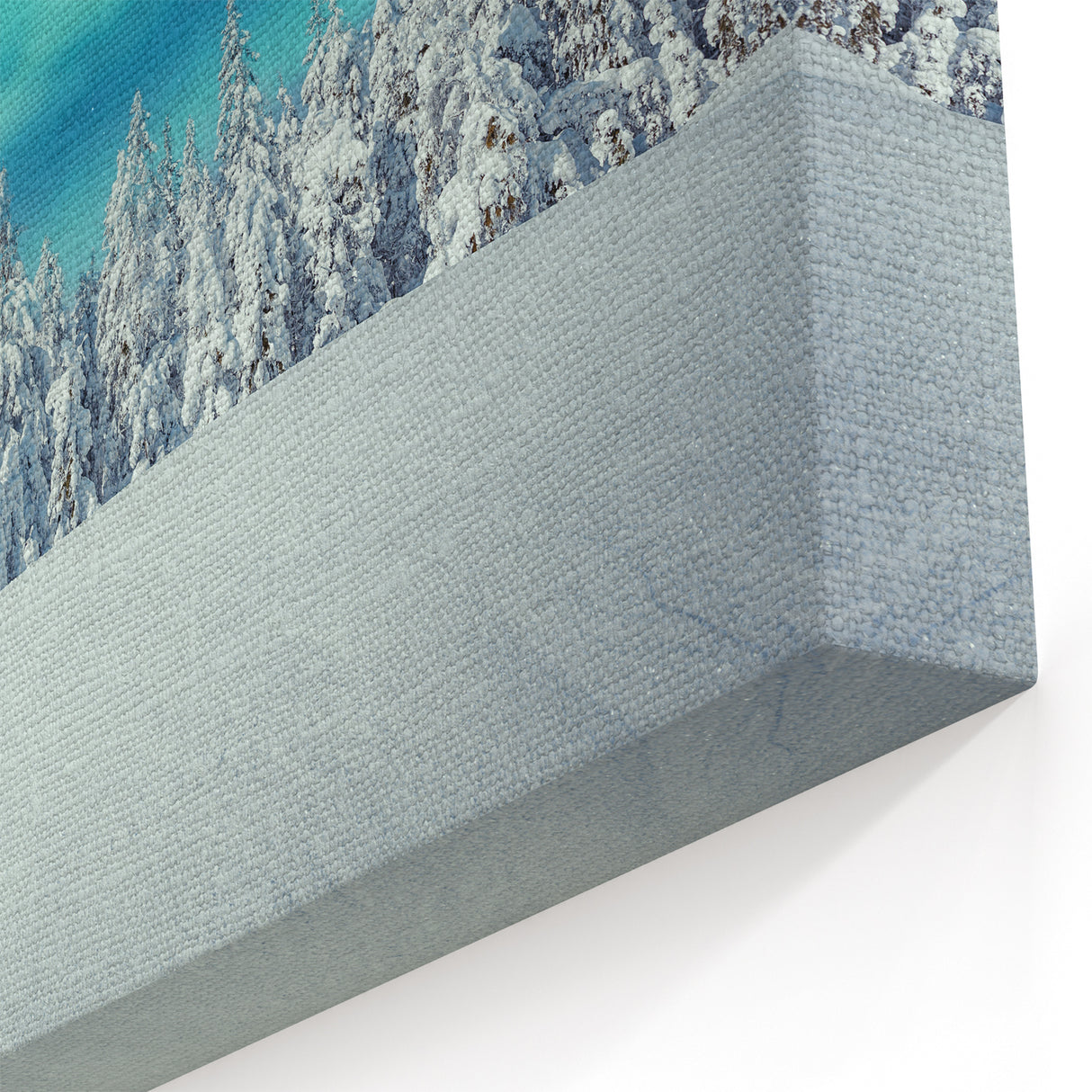 Scenic Finland Art – Winter Forest & Northern Lights Landscape Print