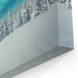 Scenic Finland Art – Winter Forest & Northern Lights Landscape Print