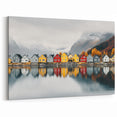 Nordic Landscape Prints – Colorful Finnish Lakeside Village Art