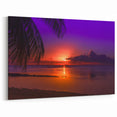 Tahiti Sunset Serenade - Polynesian Beach Canvas Print