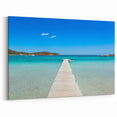 Corsica Photography Prints - Tranquil Pier over Crystal Waters Art