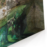 Corsican Landscape Art - Tranquil Rock Pool and Forest Scenic Photography Print