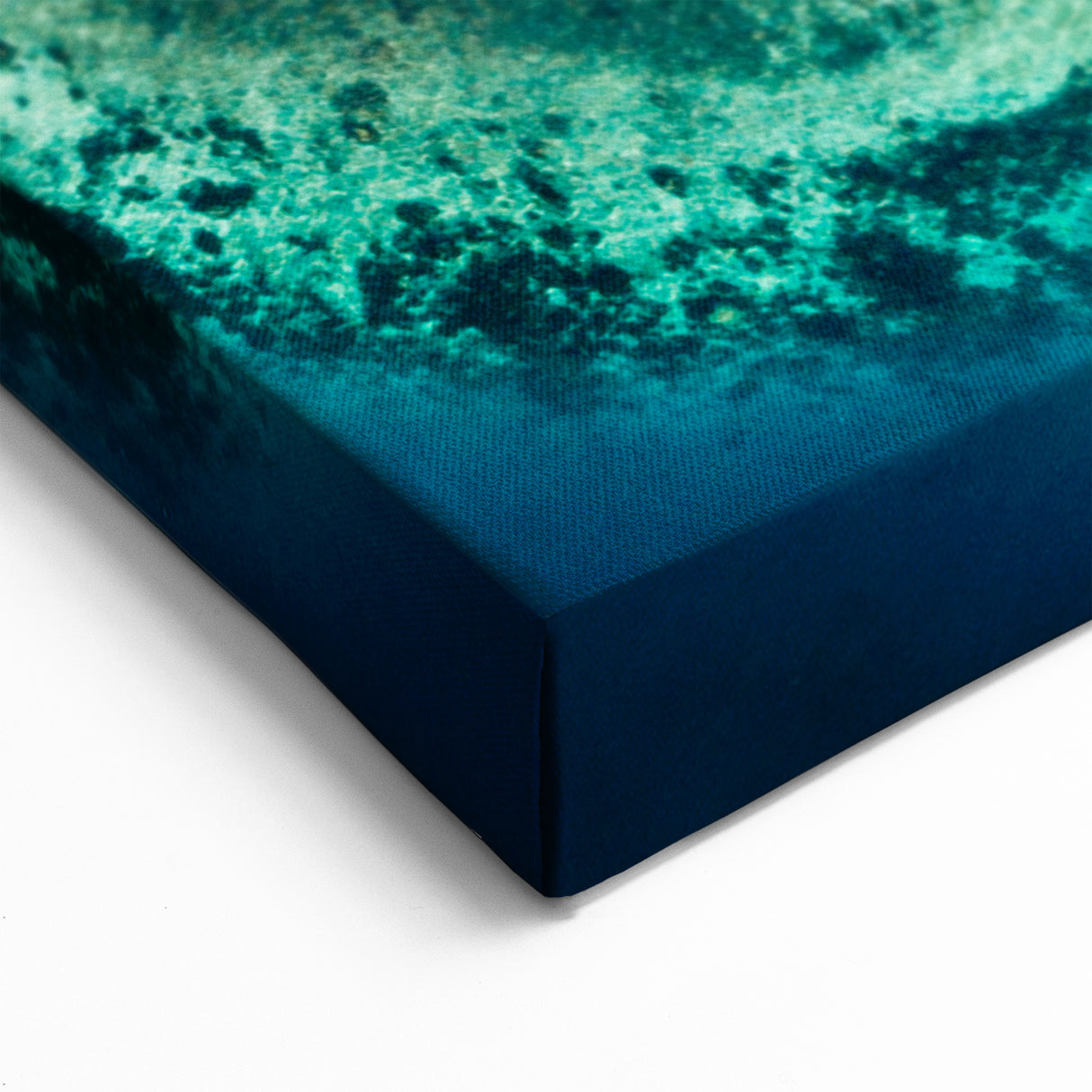 Aerial View of Tahitian Islet - Vibrant Ocean Canvas Print