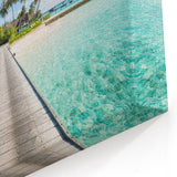 Tropical Resort Pathway - Tahiti Beach Canvas Print