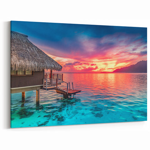 Tahiti Shark Waters - Underwater Adventure Canvas Print
