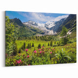 French Mountain Landscape Art – Scenic Alpine Meadow in the French Alps