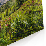 French Mountain Landscape Art – Scenic Alpine Meadow in the French Alps