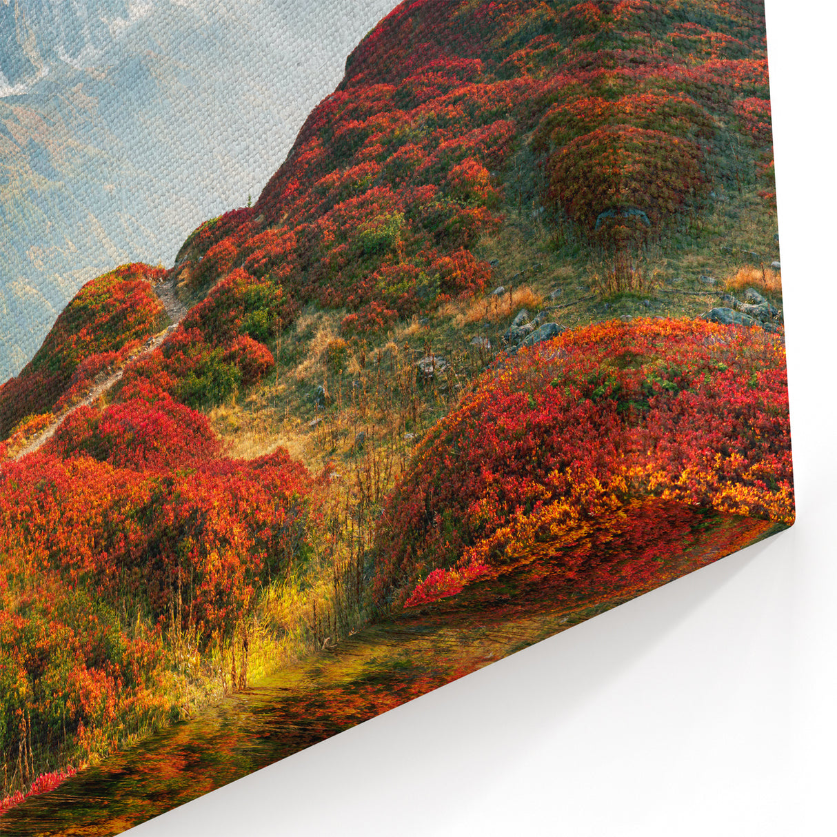 Chamonix Mont Blanc Art – Vibrant Sunset Over French Alps Peaks