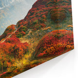 Chamonix Mont Blanc Art – Vibrant Sunset Over French Alps Peaks