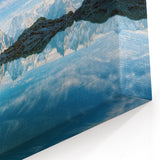 Chamonix Mont Blanc Art – Reflective Lake with Snow-Capped Peaks