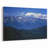 French Alps Photography – Majestic Mountain Peaks and Forest Landscape