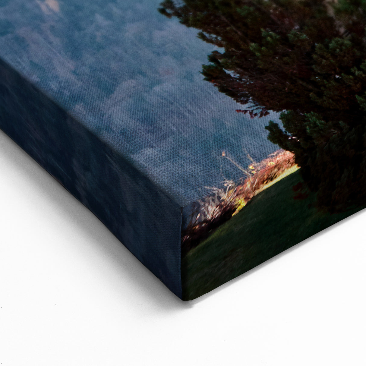 French Alps Wall Art – Historic Church in Alpine Mountain Village