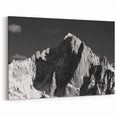 French Alps Wall Art – Black and White Mountain Peaks in the Alps