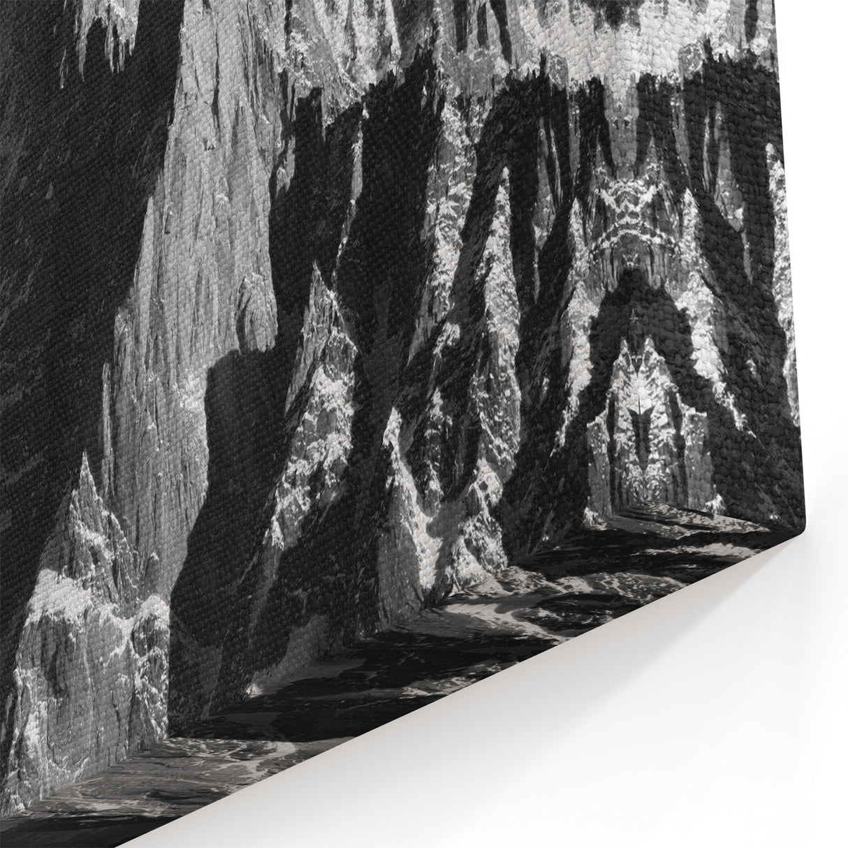 French Alps Wall Art – Black and White Mountain Peaks in the Alps