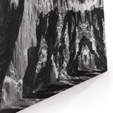 French Alps Wall Art – Black and White Mountain Peaks in the Alps