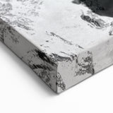 French Alps Wall Art – Black and White Mountain Peaks in the Alps