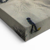 Alpine Wall Decor – Snow-Covered Trees and Winter Forest in French Alps