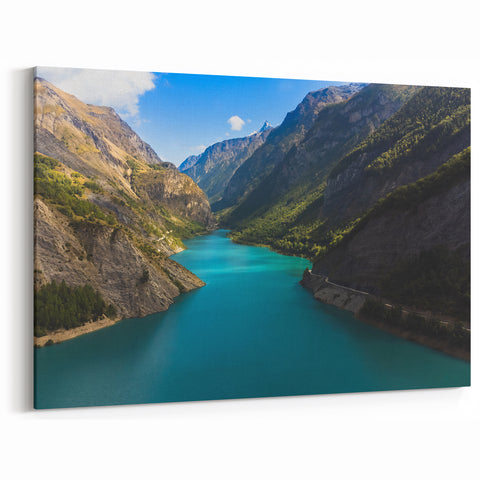 French Alps Photography - Alpine River Flowing Through Majestic Valleys