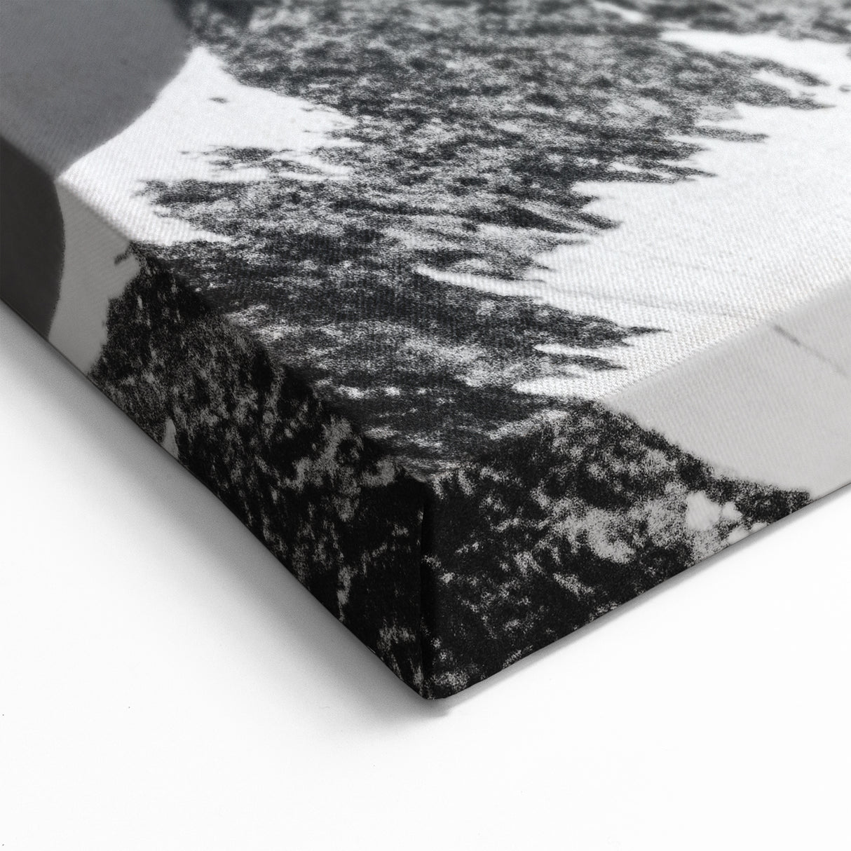 French Mountain Landscape Art - Dramatic Black and White Alpine Peaks