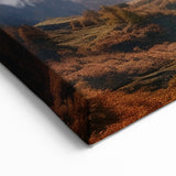 Alpine Wall Decor - Majestic French Mountain with Autumn Valley Scene