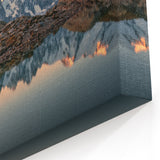 French Alps Photography - Serene Mountain Reflection at Sunset