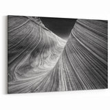 Coyote Buttes Black and White Art - Arizona Desert Rock Formations Print